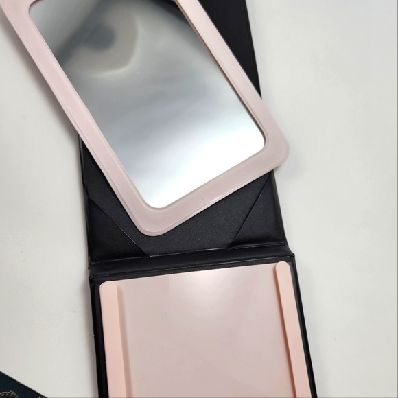 Mary Kay MakeUp Tri Fold Mirror Compact w/ Easel Back Set of 3 - Black and Pink - Picture 7 of 14